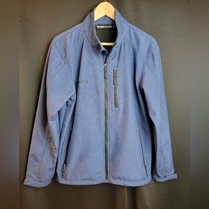 Men's Swiss Tech Blue Heather‎ Polyester Jacket Small 34/36